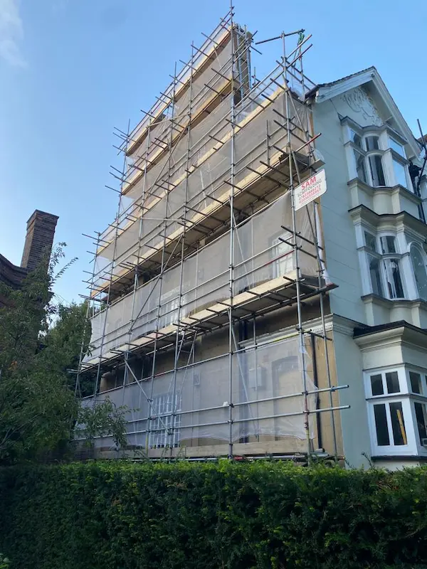Scaffolding in London